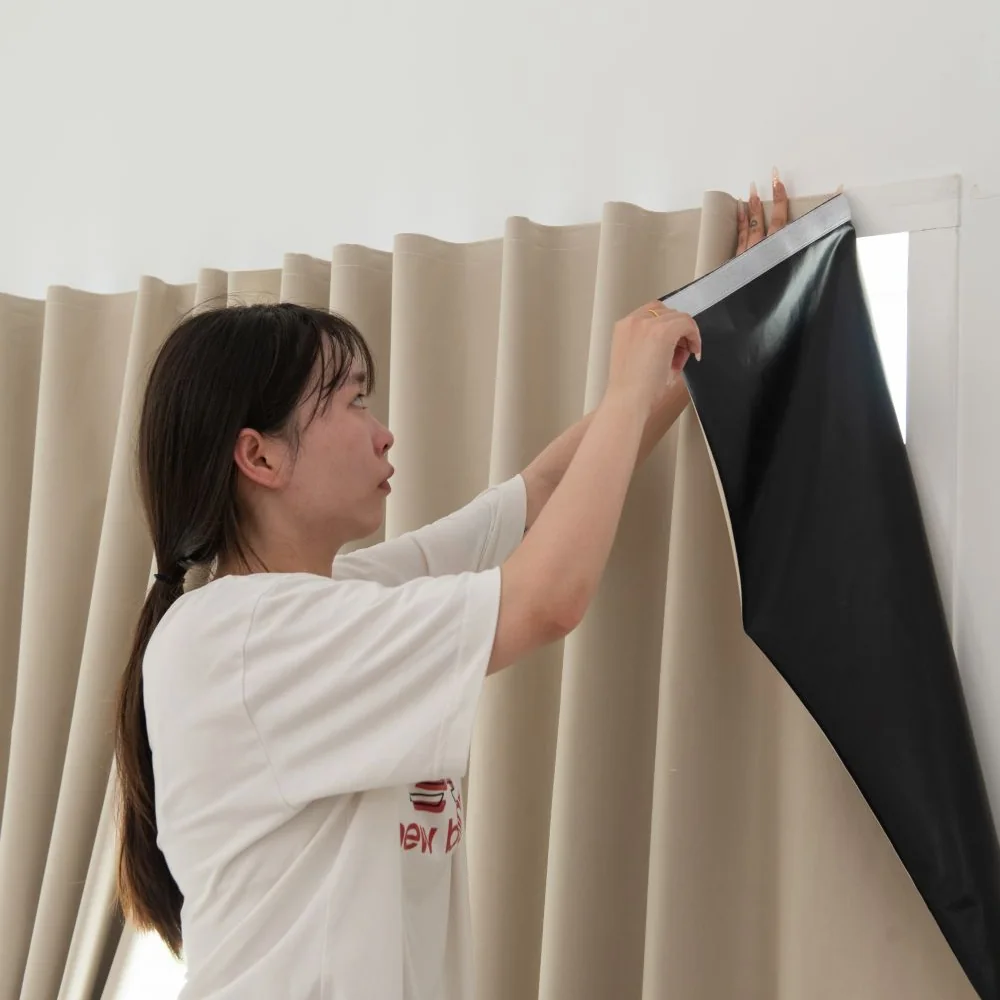 Nesttel — beige plain curtain / ผ้าม่านสีพื้น