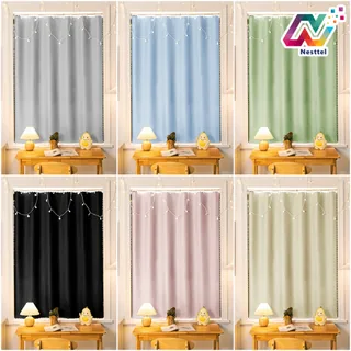 Solid hanging-ring curtain